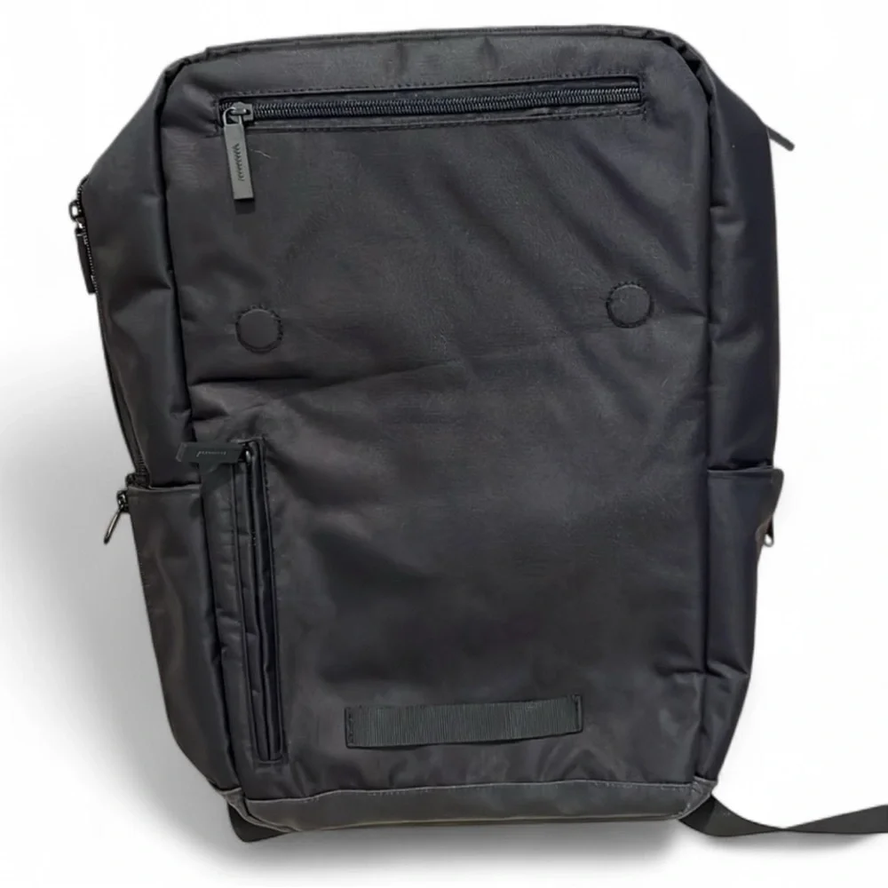 OrigAudio Barrow Laptop Backpack Black Travel Work Bag NWT